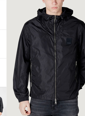 Armani/阿玛尼AX 男士轻便连帽时尚休闲夹克 XM000342 AF12285