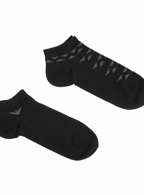 Armani/阿玛尼EA 男士舒适亲肤鹰标2双装短筒袜子302228 4F292