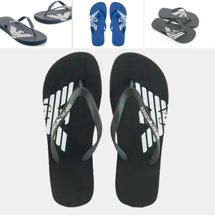 阿玛尼EA XVQS08 男士 休闲人字拖鞋 XN746 鹰标潮时尚 Armani