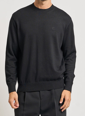 Armani/阿玛尼AX 男士简约保暖圆领套头针织衫 XM000338 AF12291