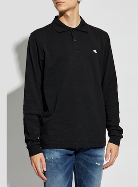 Diesel迪赛 正品 男士时尚休闲潮牌纯棉长袖POLO衫 A15058 0AIJR