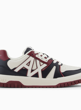 Armani/阿玛尼AX 男士潮拼色时尚低帮休闲鞋 XM001934 AF19174