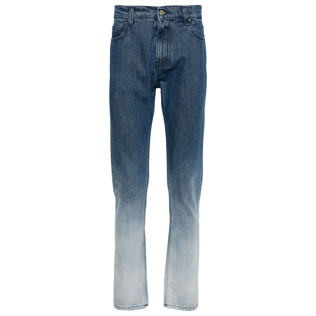 MSGM男士渐变修身牛仔裤