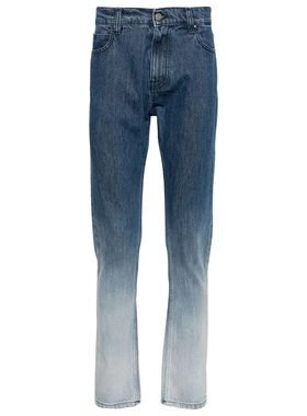 MSGM海外直邮 男士潮牌渐变修身休闲牛仔裤 3640MP234LT 247099