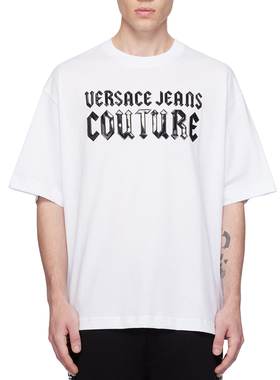 Versace/范思哲VJ 男士奢潮宽松纯棉圆领短袖T恤 77GAHL02 CJ01L