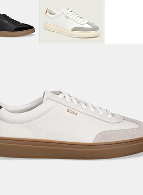 Hugo Boss黑标 男士真皮低帮时尚拼色休闲鞋 50552852 10274257