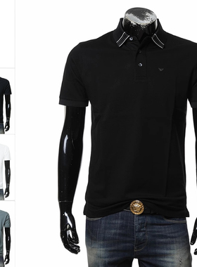 Armani/阿玛尼EA 男士时尚休闲简约短袖POLO衫 EM000854 AF12955