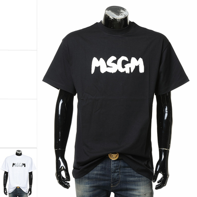 MSGM男士时尚潮牌宽松短袖T恤