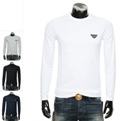 阿玛尼EA 111653 男士 弹力打底衫 Armani T恤 鹰标修身 长袖 3F755