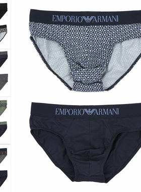 Armani/阿玛尼EA 男士鹰标2件装时尚舒适三角内裤 111733 4F504