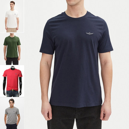Aeronautica Militare AM空军 男士刺绣鹰标短袖T恤251TS2376J592