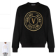 范思哲VJ 男士 奢潮流刺绣金标圆领卫衣 Versace 76GAIT04 CF01T