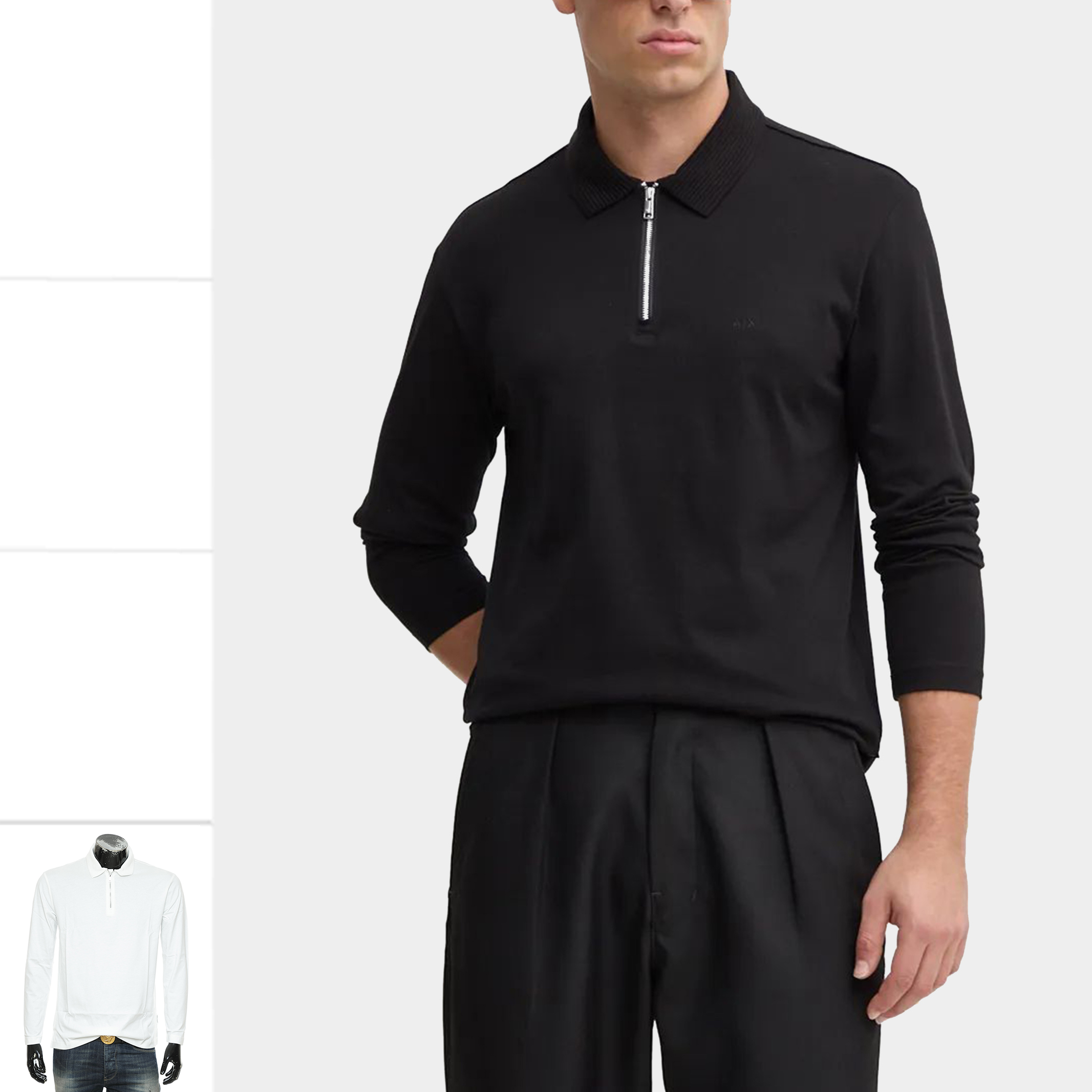 Armani/阿玛尼男士长袖POLO衫