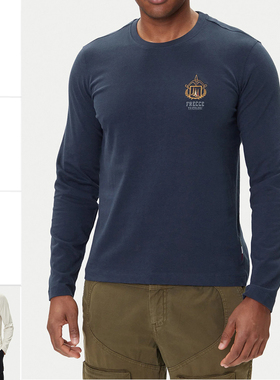 Aeronautica Militare AM 空军 男士绣标长袖T恤252TS2466UJ00703