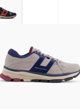 Armani/阿玛尼AX 男士潮牌时尚运动低帮休闲鞋 XM001678 AF17356