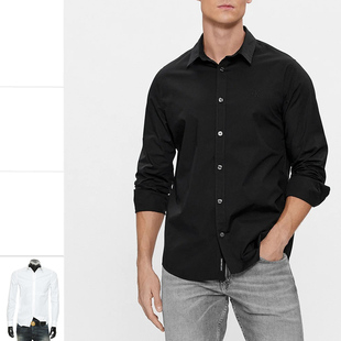 男士 衬衫 Klein J30J324614 休闲长袖 Jeans 修身 Calvin 时尚