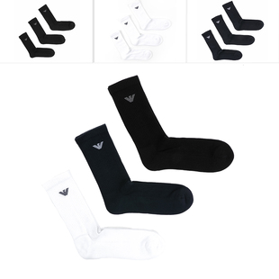 时尚 男士 鹰标3双装 保暖长筒袜 CC300 Armani 303133 阿玛尼EA