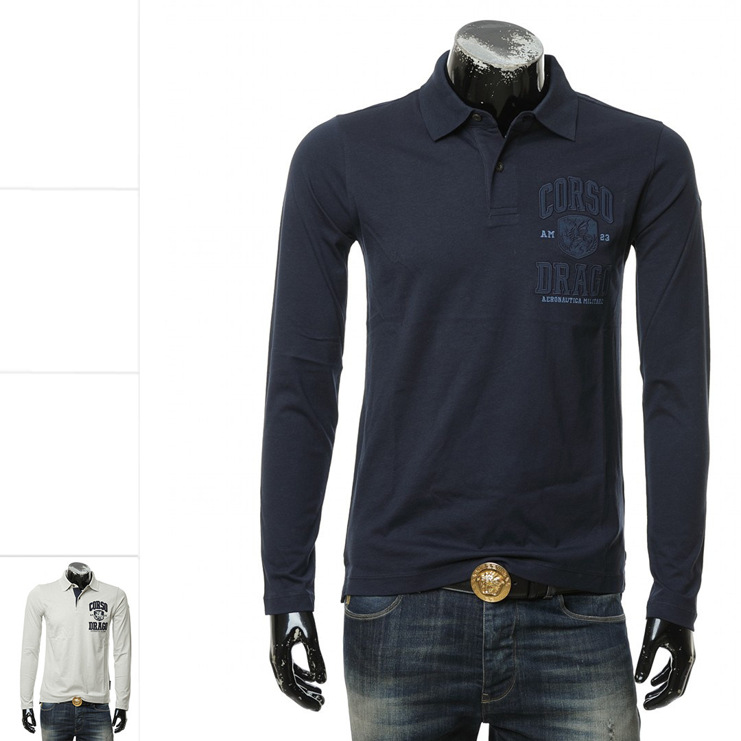 Aeronautica Militare AM空军 男士休闲长袖POLO衫 242PO1802J611