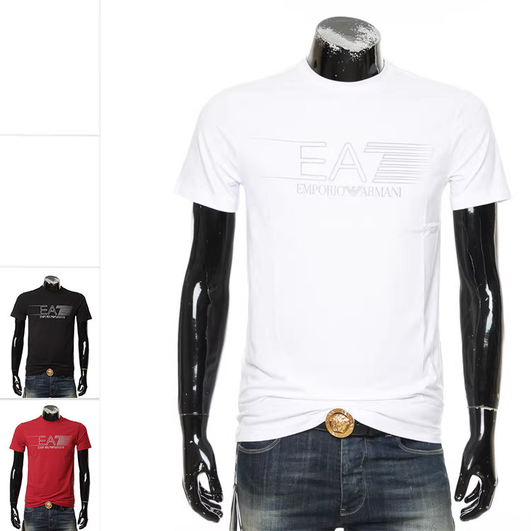 Armani/阿玛尼EA7 男士休闲时尚LOGO印花短袖T恤6KPT15 PJ03Z