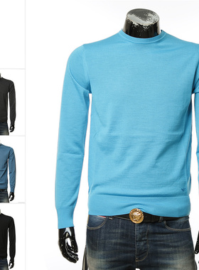 Armani/阿玛尼EA 正品 男士 简约 纯羊毛保暖毛衣 8N1M42 1M67Z