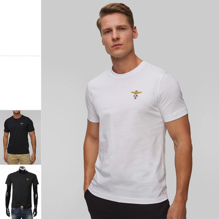Aeronautica Militare AM空军 男士刺绣鹰标短袖T恤251TS1580J372