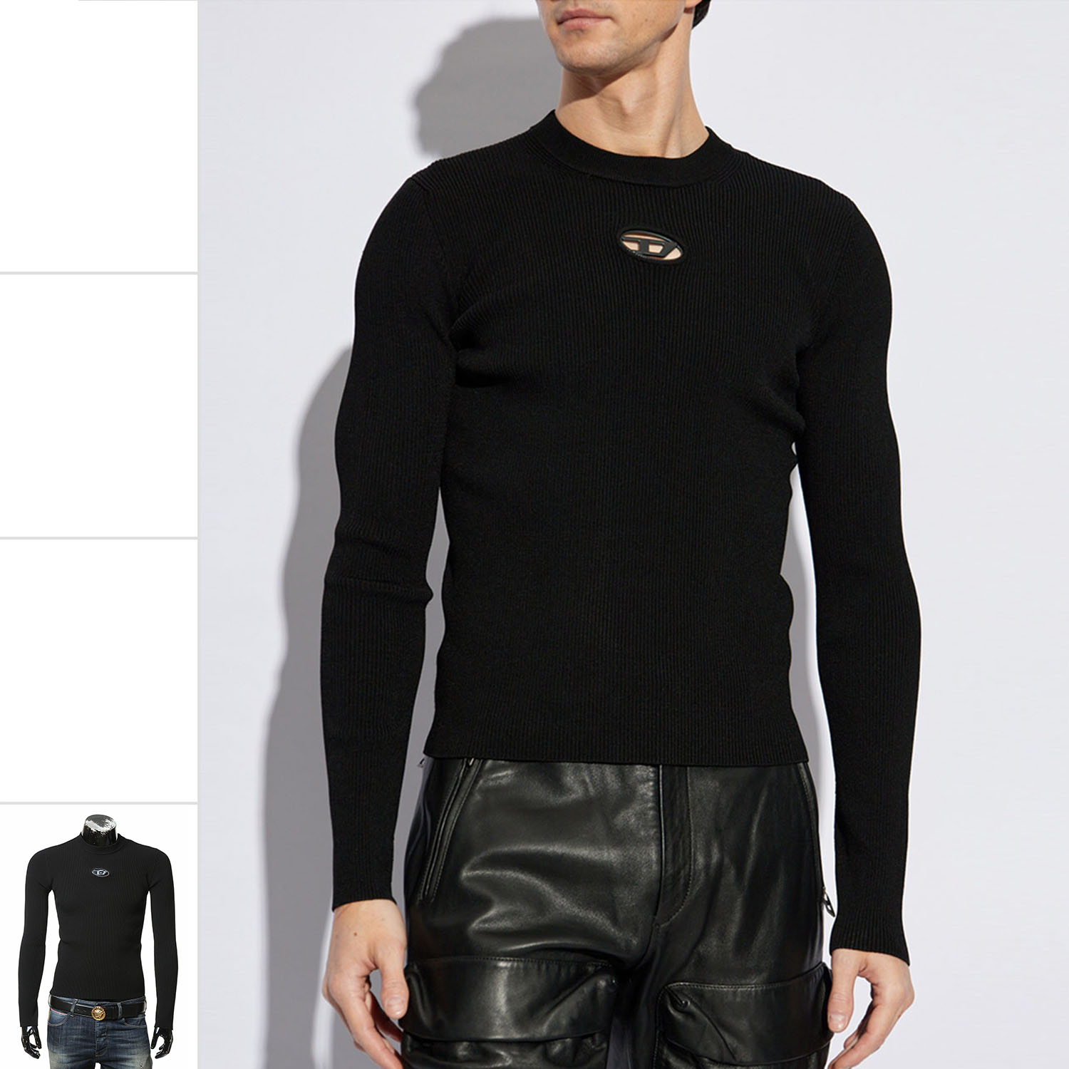 Diesel男士修身针织衫