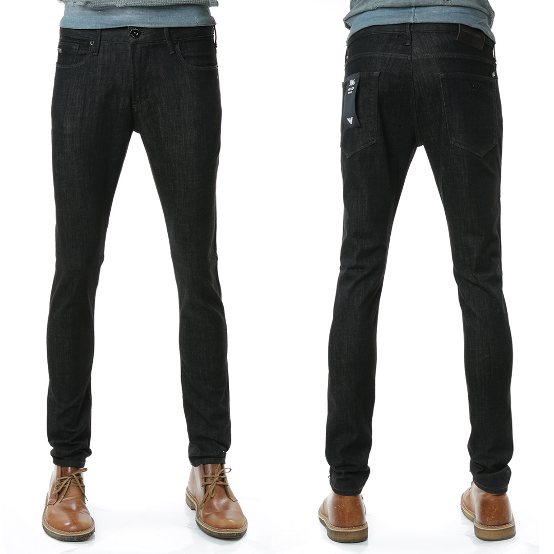 armani/阿玛尼ea 正品 男士鹰标修身弹力长裤牛仔裤 8n1j06 1dv7z