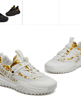 Versace/范思哲 VJ 男士奢潮巴洛克印花低帮休闲鞋80YA3SN2 ZSE12