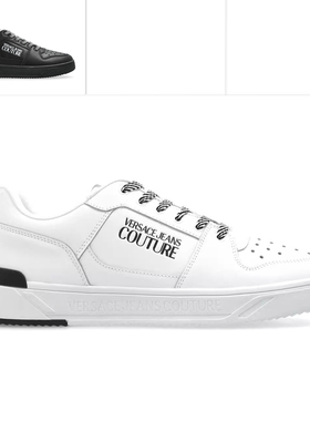 Versace/范思哲VJ 男士奢潮真皮时尚低帮休闲鞋 78YA3SJ5 ZPB13