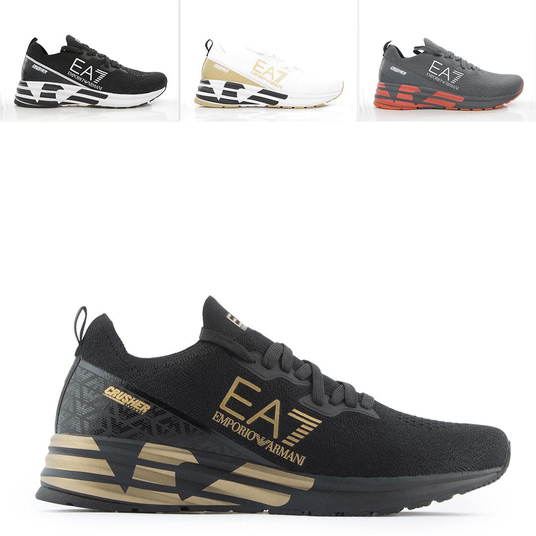 armani/阿玛尼ea7 大鹰标 男士系带低帮休闲运动鞋 x8x095 xk240