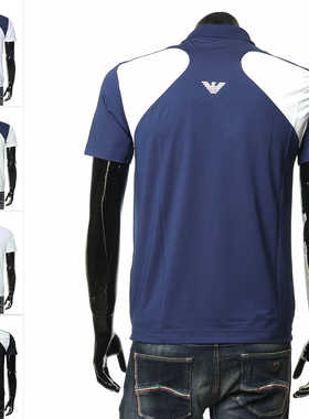 Armani/阿玛尼EA7 男士鹰标网球运动短袖POLO衫 7M000168 AF13755