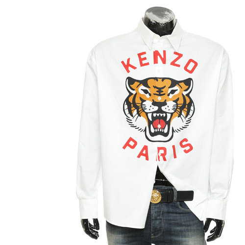 KENZO高田贤三男士纯棉长袖衬衫