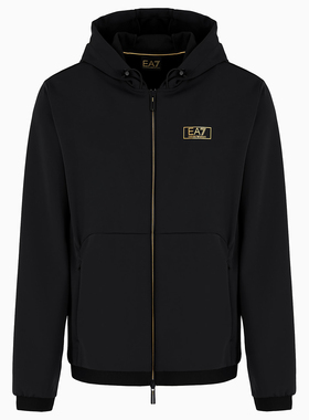 Armani/阿玛尼EA7 男士奢华金标连帽开衫卫衣 7M000035 AF10343