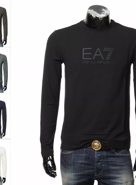Armani/阿玛尼EA7 男士修身鹰标时尚长袖T恤 7M000227 AF10373