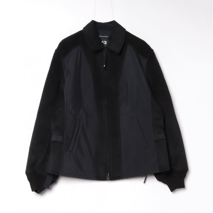 Y3 Y-3 海外直邮 正品 男士时尚休闲潮牌羊毛翻领夹克外套 IW7505
