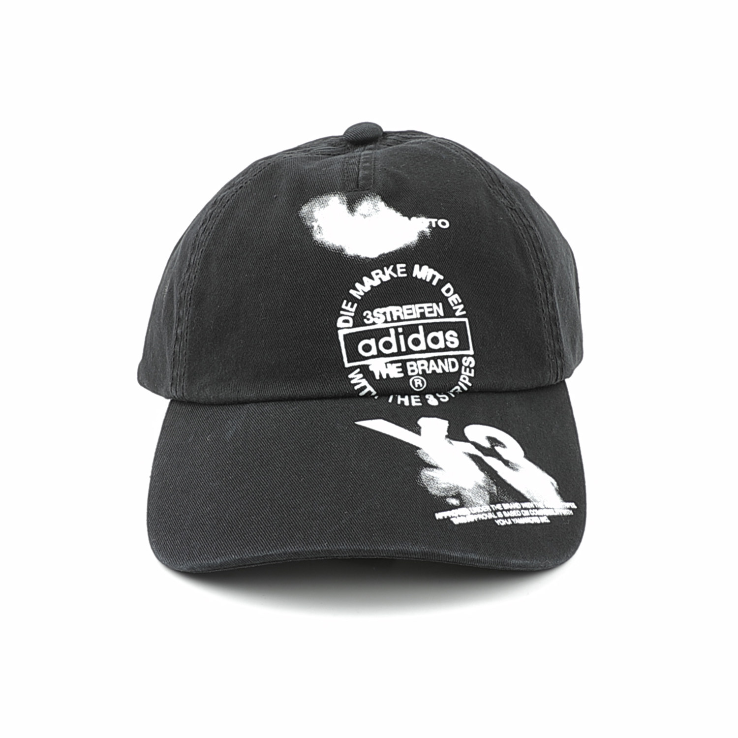 Y3 Y-3 海外直邮 男士潮牌简约涂鸦LOGO时尚休闲棒球帽 KC3339