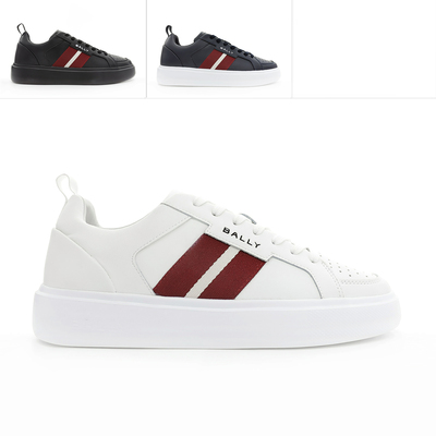 巴利男士大牌经典真皮低帮休闲鞋