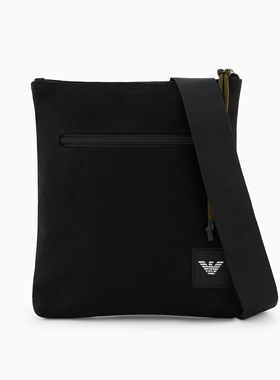 Armani/阿玛尼EA 男士鹰标时尚简约休闲单肩斜挎包 Y4M420 YQ73K