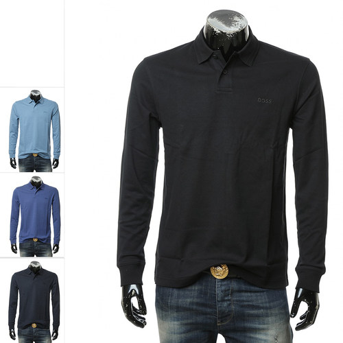 Boss男士休闲长袖POLO衫