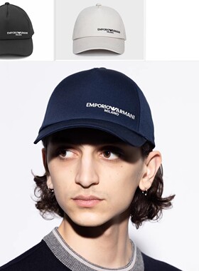 Armani/阿玛尼EA 男士刺绣鹰标时尚休闲棒球帽 EM003742 AF18167