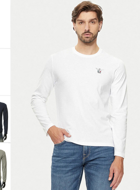 Aeronautica Militare AM空军 男士休闲纯棉长袖T恤242TS2305J592