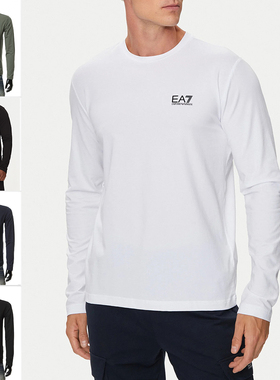 Armani/阿玛尼EA7 男士修身弹力简约长袖T恤 8NPT28 PJVQZ