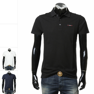 Bally/巴利轻奢大牌绣标男士时尚简约短袖POLO衫 MOU0E5 CO468