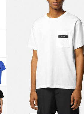 Versace/范思哲VJ 男士潮牌时尚休闲圆领短袖T恤 76GAHE05 CJ00E