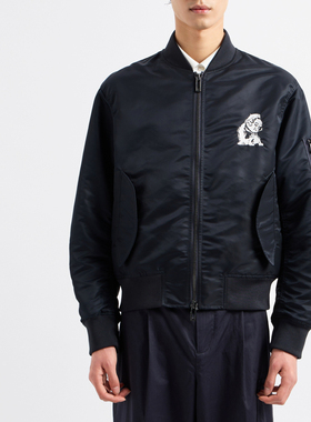 Armani/阿玛尼EA 男士刺绣狗时尚棒球领夹克外套 6D1B62 1NJWZ