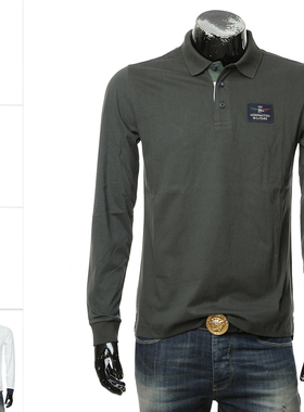 Aeronautica Militare AM空军 男士纯棉长袖POLO衫 242PO1840J662