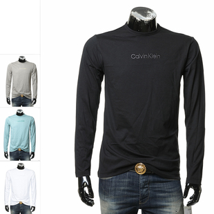卡尔文克雷恩 男士 时尚 Calvin T恤 休闲圆领长袖 NM2771E Klein