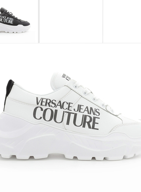 Versace/范思哲VJ 男士时尚奢潮真皮低帮休闲鞋 79YA3SC1 ZPB45