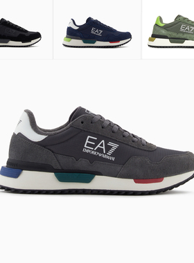 Armani/阿玛尼EA7 男士潮拼色鹰标低帮休闲鞋 7X000380 AF19175