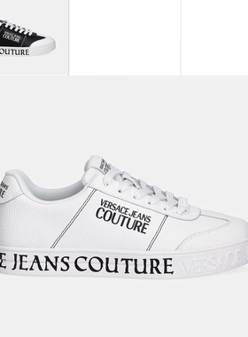 Versace/范思哲VJ 男士时尚奢潮真皮低帮休闲鞋 79YA3SK6 ZPB32